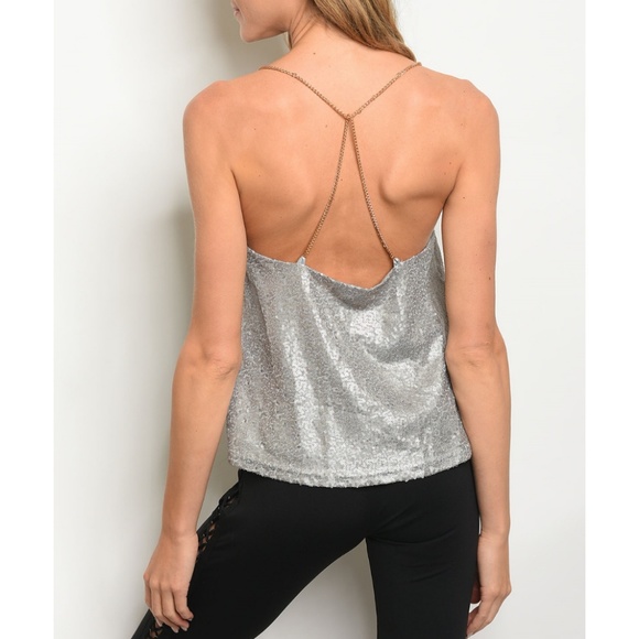 Gray with Sequins Top {Casting} - Picture 3 of 3